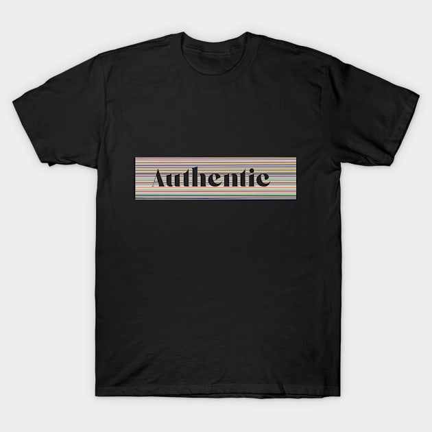 Authentic (Black) T-Shirt by THE WANDER KEY